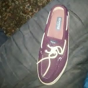 Maroon Men's/women's Sperrys